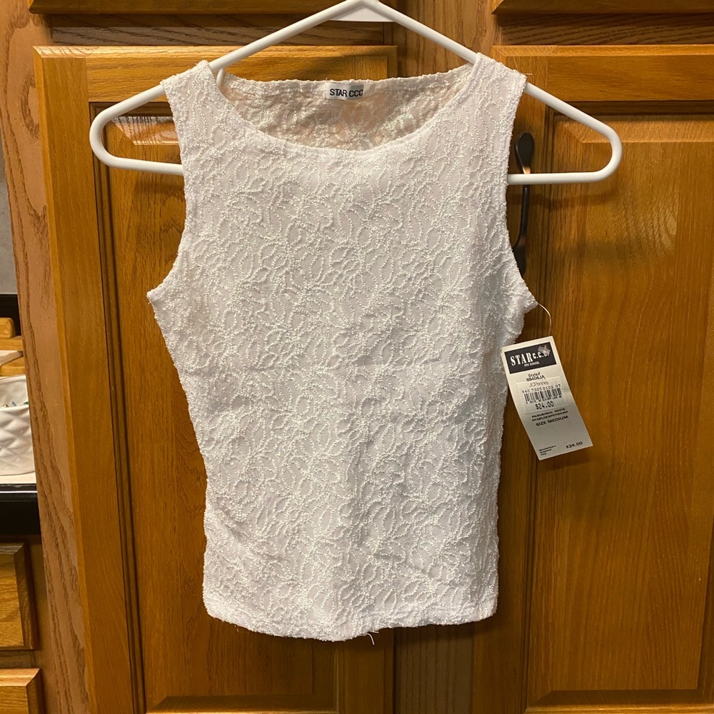 White dress tank